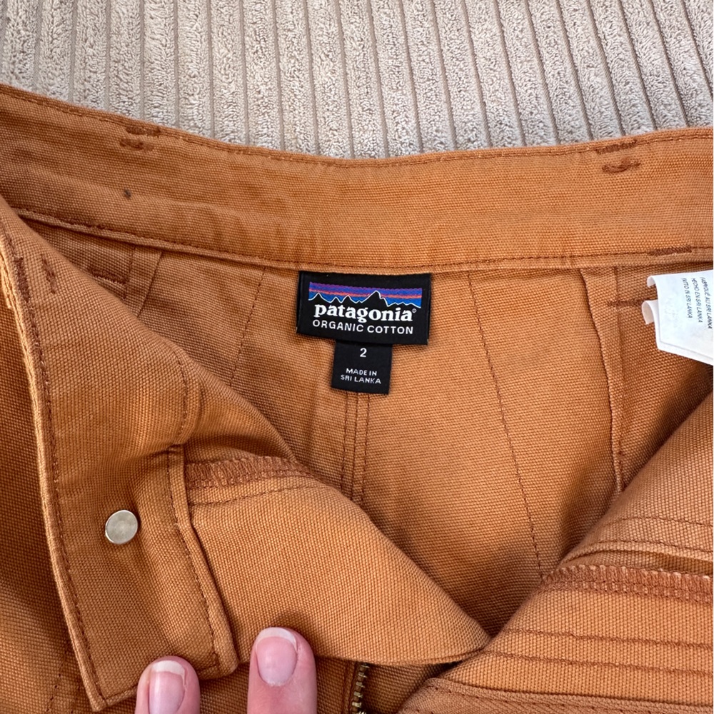 Patagonia Women’s Rust Brown Canvas Standup Shorts - Picture 4 of 6